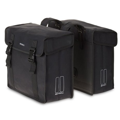 Basil dubbele fietstas Kavan zw