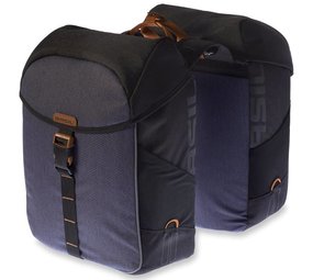 Basil dubbele fietstas Miles black Basil dubbele fietstas Miles black