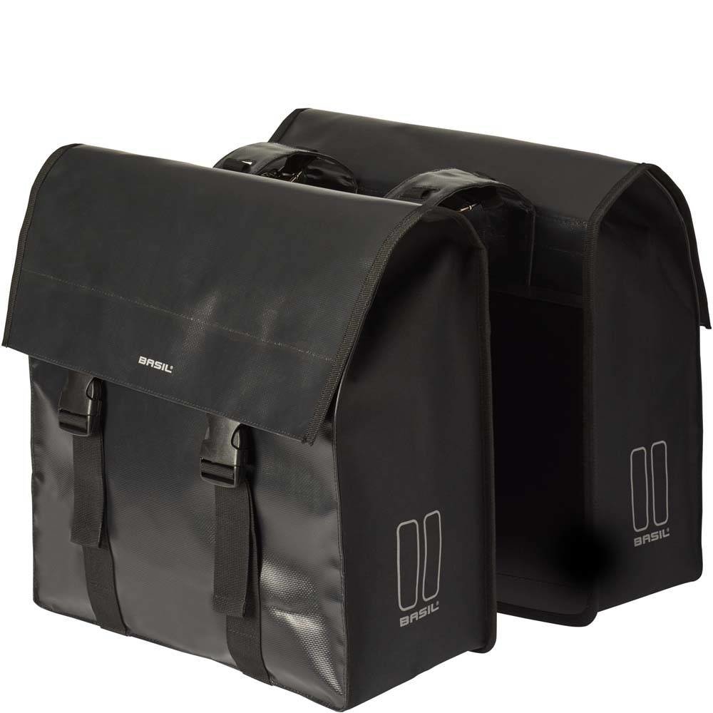 Basil dubbele fietstas Urban load zw