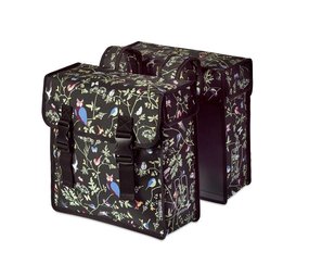 Basil dubbele fietstas Wanderlust zw Basil dubbele fietstas Wanderlust zw