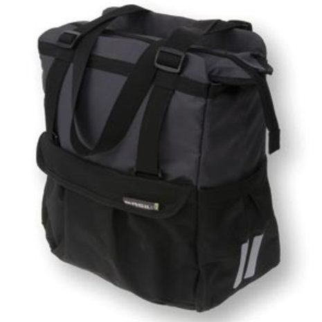 Basil shoppertas XL zw / antra Basil shoppertas XL zw / antra