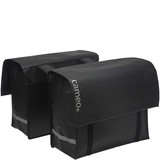 Cameo dubbele fietstas bisonyl Dull zw Cameo dubbele fietstas bisonyl Dull zw