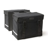 New Looxs dubbele fietstas 31 canvas zw New Looxs dubbele fietstas 31 canvas zw