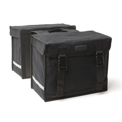 New Looxs dubbele fietstas 31 canvas zwart