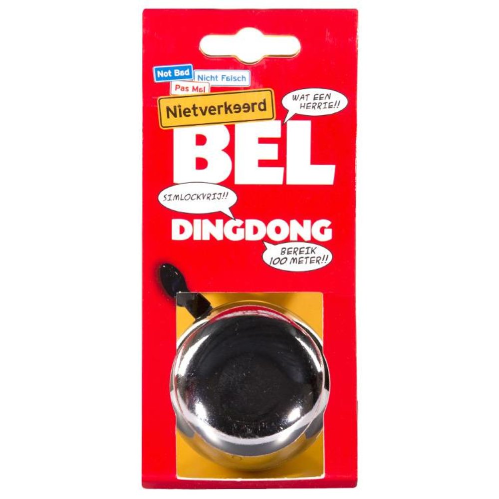 Niet verkeerd bel Ding Dong 60mm chr Niet verkeerd bel Ding Dong 60mm chr