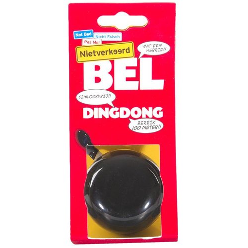Niet verkeerd bel Ding Dong 60mm zw