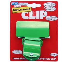 Niet verkeerd hockey/racketclip grn krt
