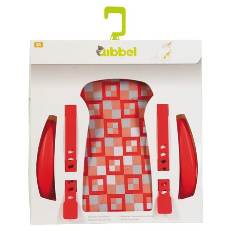 Qibbel stylingset luxe checked red voor een achterzitje
