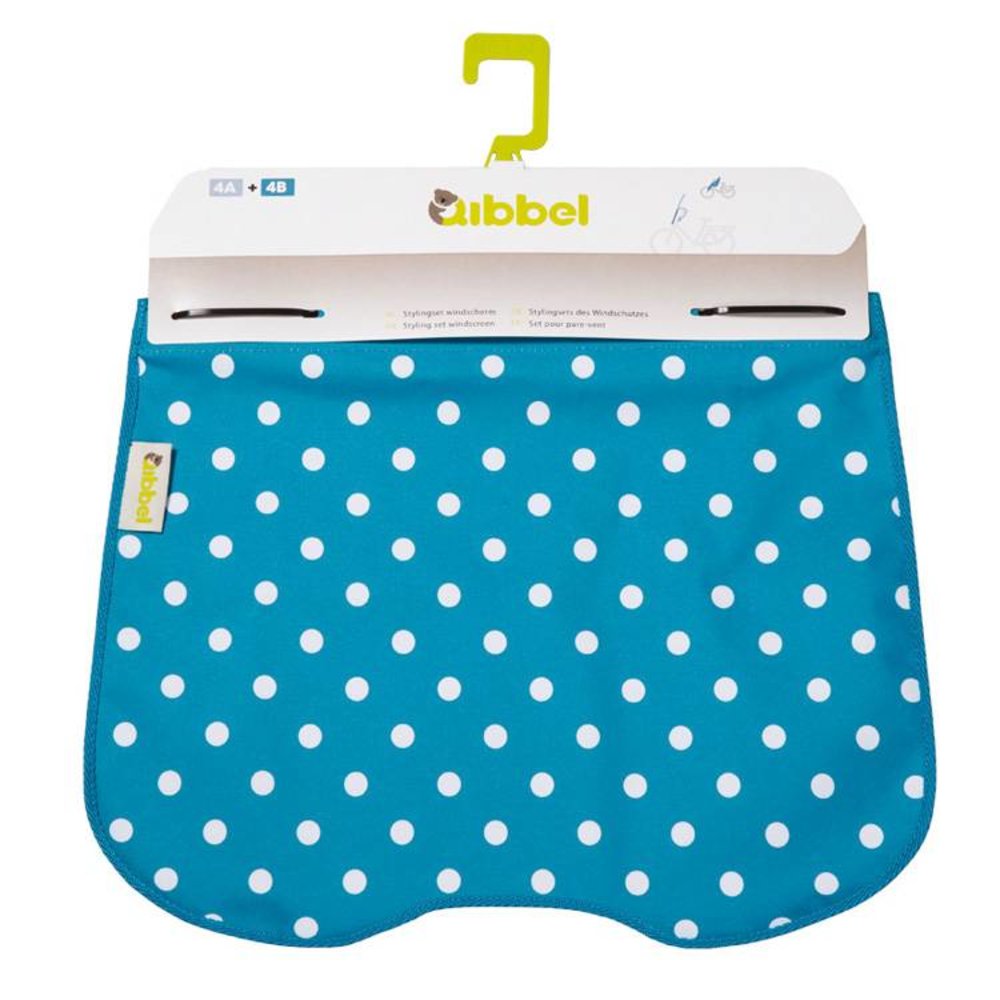Qibbel windschermflap Polka Dot blue Qibbel windschermflap Polka Dot blue
