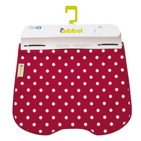 Qibbel windschermflap Polka Dot red Qibbel windschermflap Polka Dot red