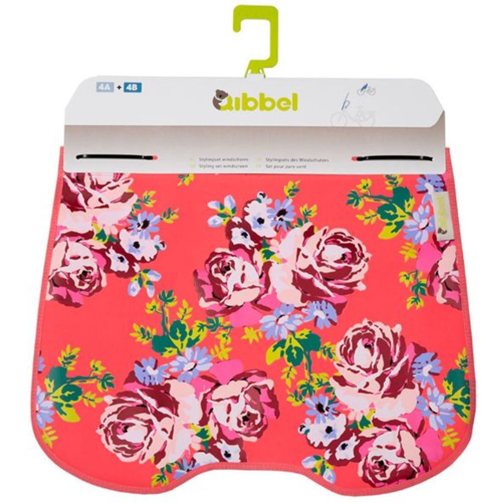 Qibbel windschermflap Roses red Qibbel windschermflap Roses red