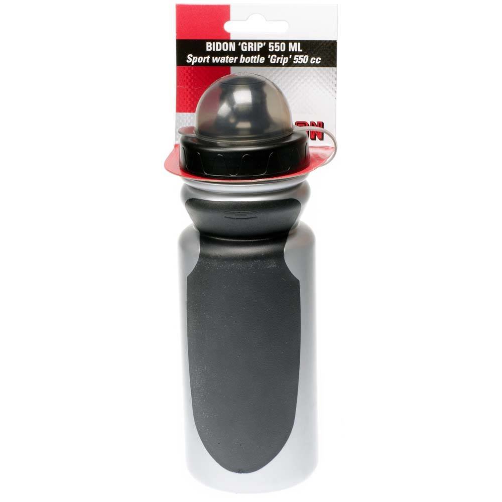 Simson bidon Grip 550ml zw/grs stofkap Simson bidon Grip 550ml zw/grs stofkap