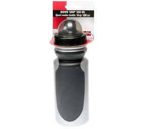 Simson bidon Grip 550ml zw/grs stofkap Simson bidon Grip 550ml zw/grs stofkap