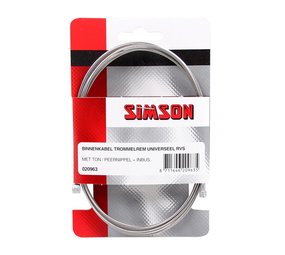 Simson bnkabel rem 2 nipp uni RVS Simson bnkabel rem 2 nipp uni RVS