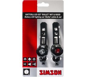 Simson verlichting set Bullit 2,5/1,5 lux batt Simson verlichting set Bullit 2,5/1,5 lux batt