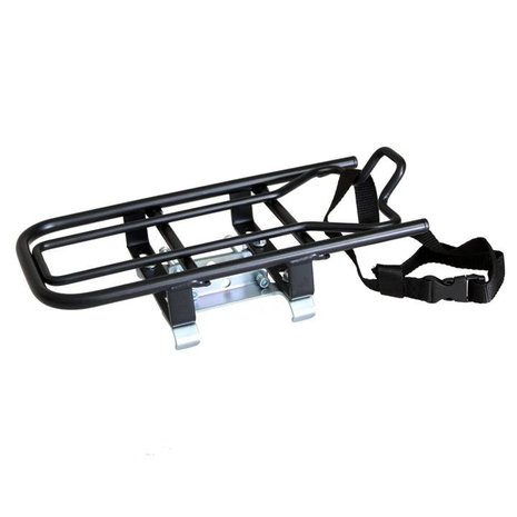 Steco universele opzet drager geschikt voor elektrische fietsen zwart