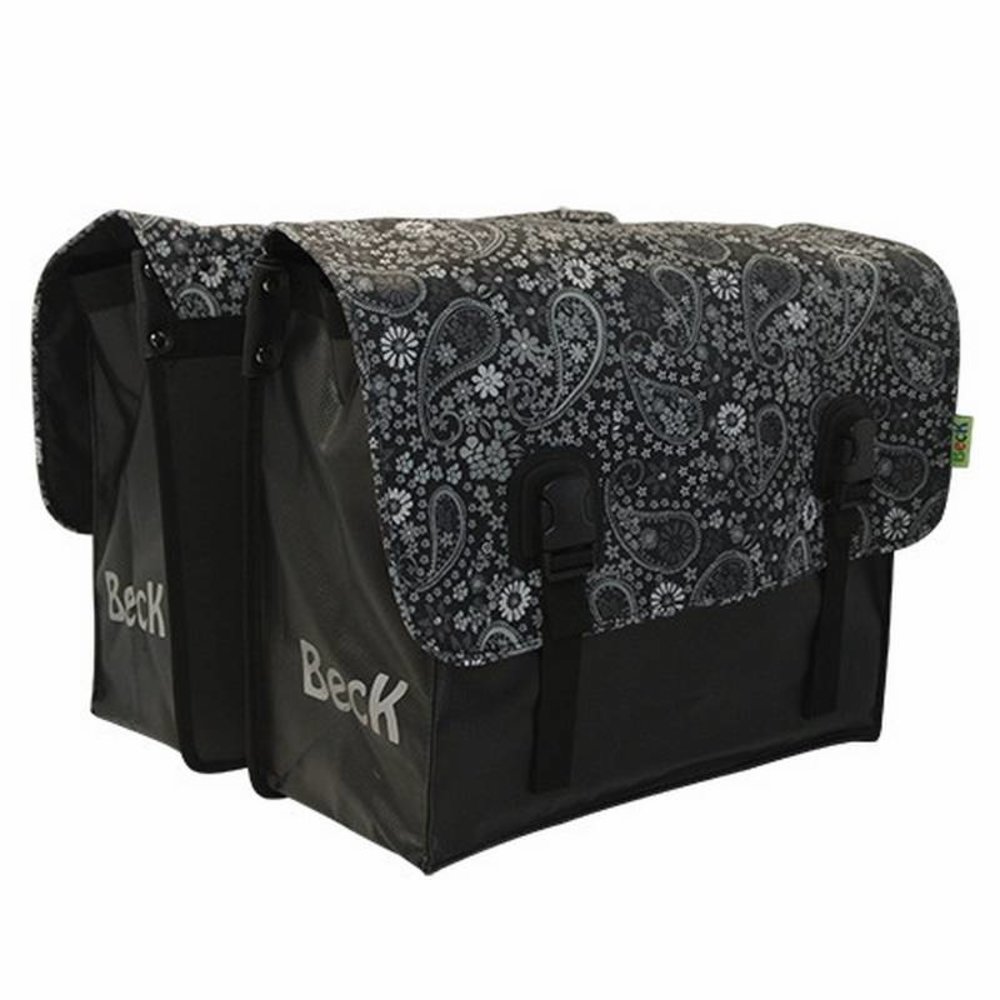 Beck Dubbele Fietstas Classic Blackish Pattern