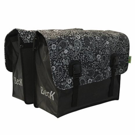 Beck Dubbele Fietstas Classic Blackish Pattern