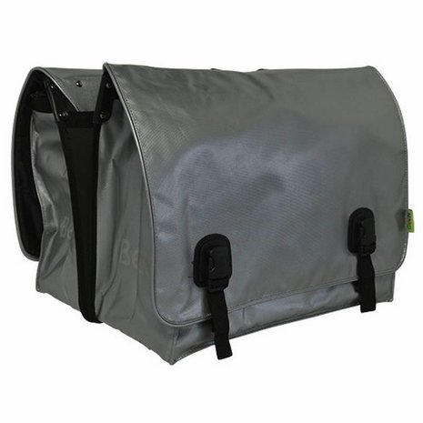 Beck Dubbele Fietstas Big Zilver Beck Dubbele Fietstas Big Zilver