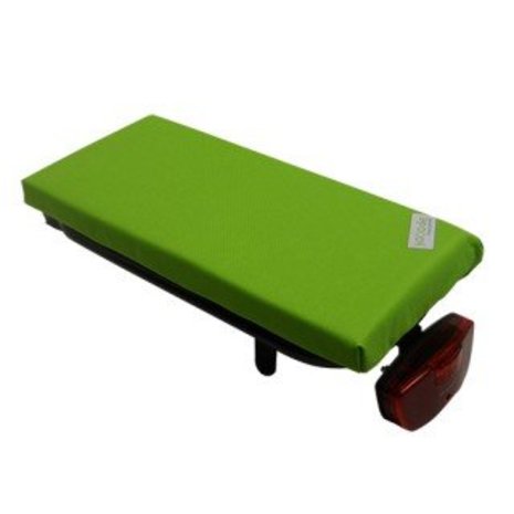 Hooodie Bagagedragerkussen Cushie Lime Solid