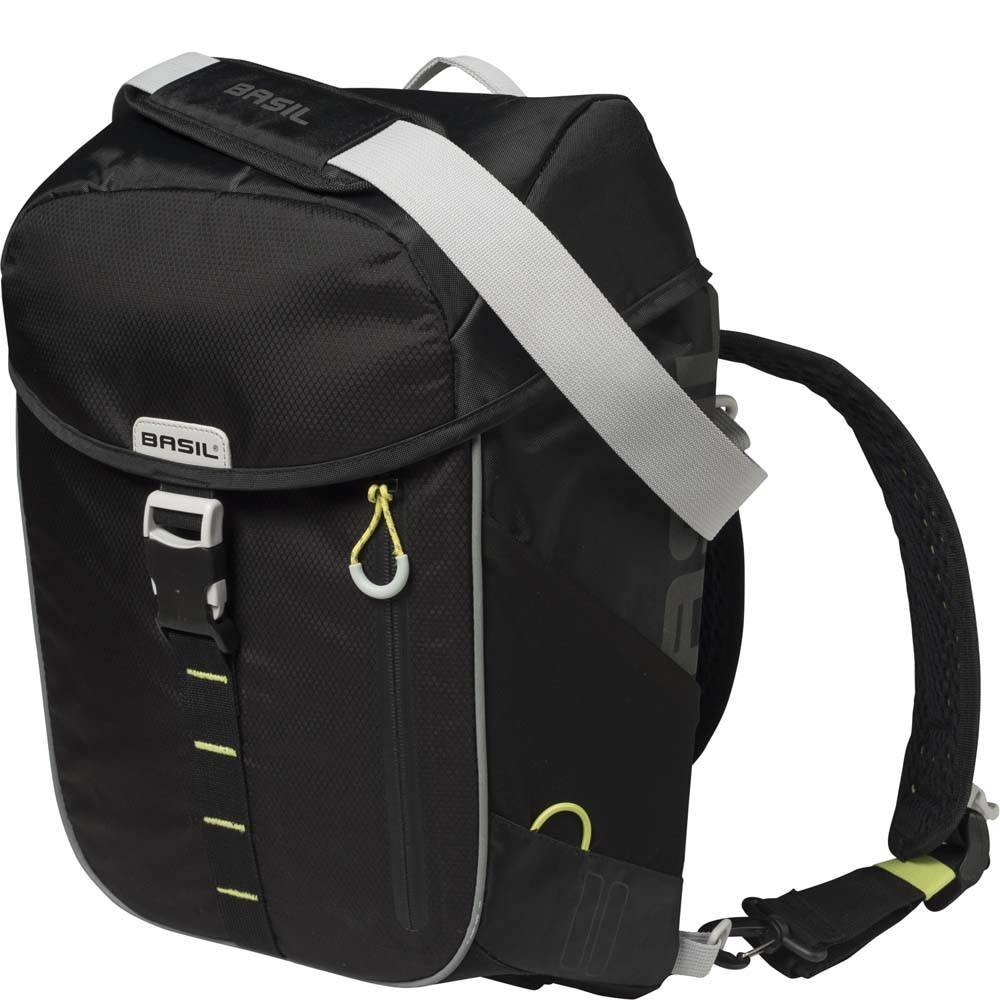 Basil daypack tas Miles black lime Basil daypack tas Miles black lime