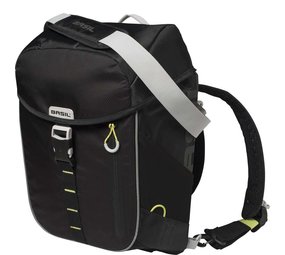 Basil daypack tas Miles black lime Basil daypack tas Miles black lime