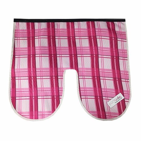 Hooodie Windscherm Flap Pink Plaid Hooodie Windscherm Flap Pink Plaid