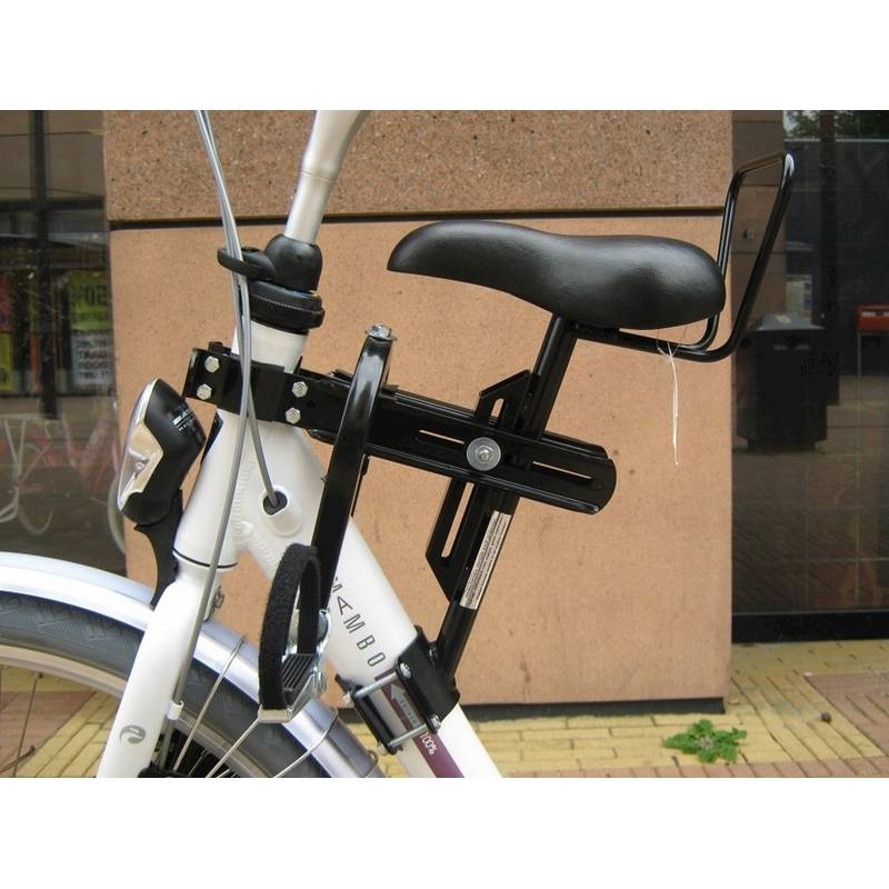 Zadel op Stang voor een Damesfiets met enkele framebuis (Buiszadel)