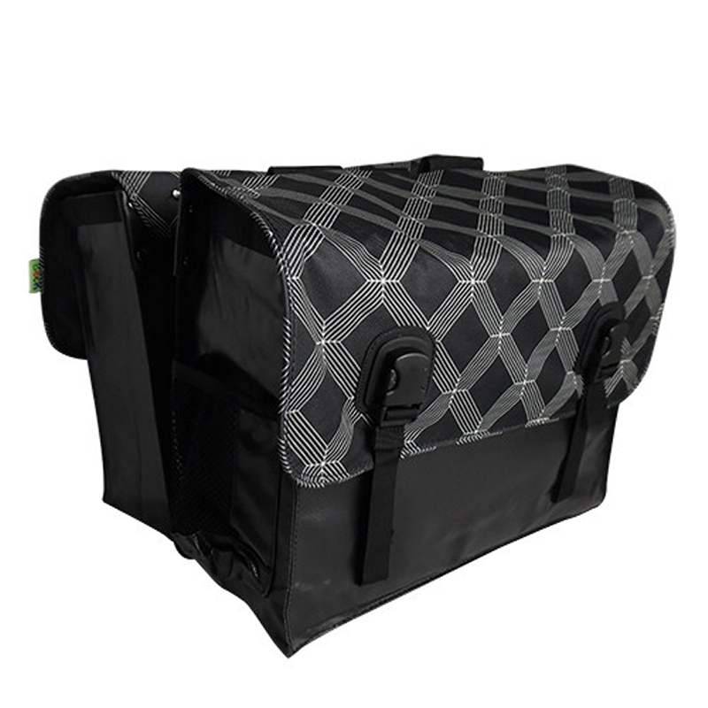 Dubbele Fietstas Classic Black Diamonds