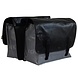 Beck Dubbele Fietstas Classic Zilver met Zwarte Flap Beck Dubbele Fietstas Classic Zilver met Zwarte Flap