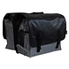 Beck Dubbele Fietstas Classic Zilver met Zwarte Flap Beck Dubbele Fietstas Classic Zilver met Zwarte Flap