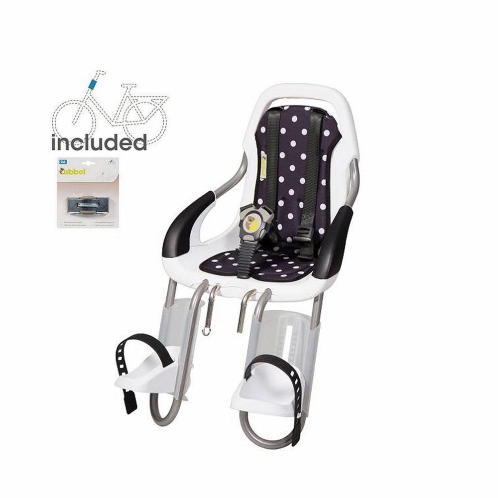 Qibbel voorzitje wit stuurpen bevestiging Dot Black Qibbel voorzitje wit stuurpen bevestiging Dot Black