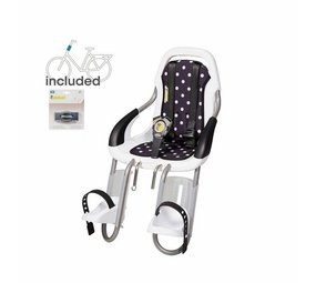 Qibbel voorzitje wit stuurpen bevestiging Dot Black Qibbel voorzitje wit stuurpen bevestiging Dot Black