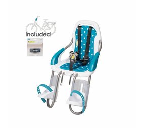 Qibbel voorzitje wit stuurpen bevestiging Dot Blue Qibbel voorzitje wit stuurpen bevestiging Dot Blue