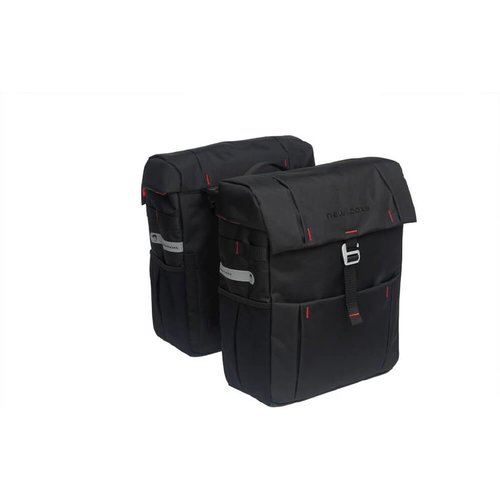 New Looxs dubbele fietstas Vigo racktime black New Looxs dubbele fietstas Vigo racktime black