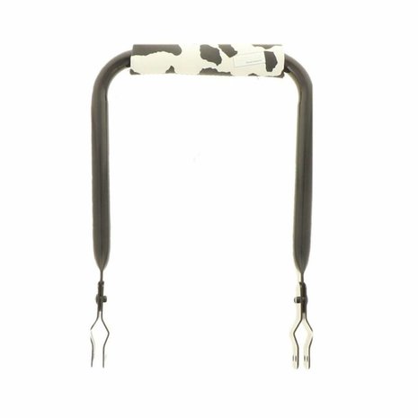 Hooodie Rugsteun Rugleuning zwart met Cow rugkussentje