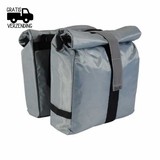 Beck Dubbele Fietstas Roll Silver Beck Dubbele Fietstas Roll Silver