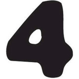 Thule Yepp abc cijfer 4 Thule Yepp abc cijfer 4