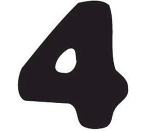 Thule Yepp abc cijfer 4 Thule Yepp abc cijfer 4