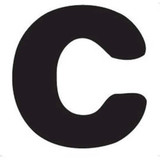 Thule Yepp abc letter C Thule Yepp abc letter C