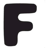Thule Yepp abc letter F Thule Yepp abc letter F