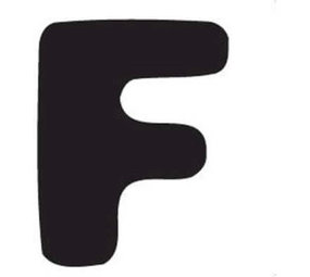 Thule Yepp abc letter F Thule Yepp abc letter F
