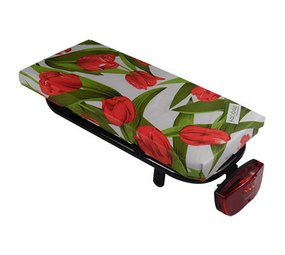 Hooodie Fietskussen Tulips Red Hooodie Fietskussen Tulips Red