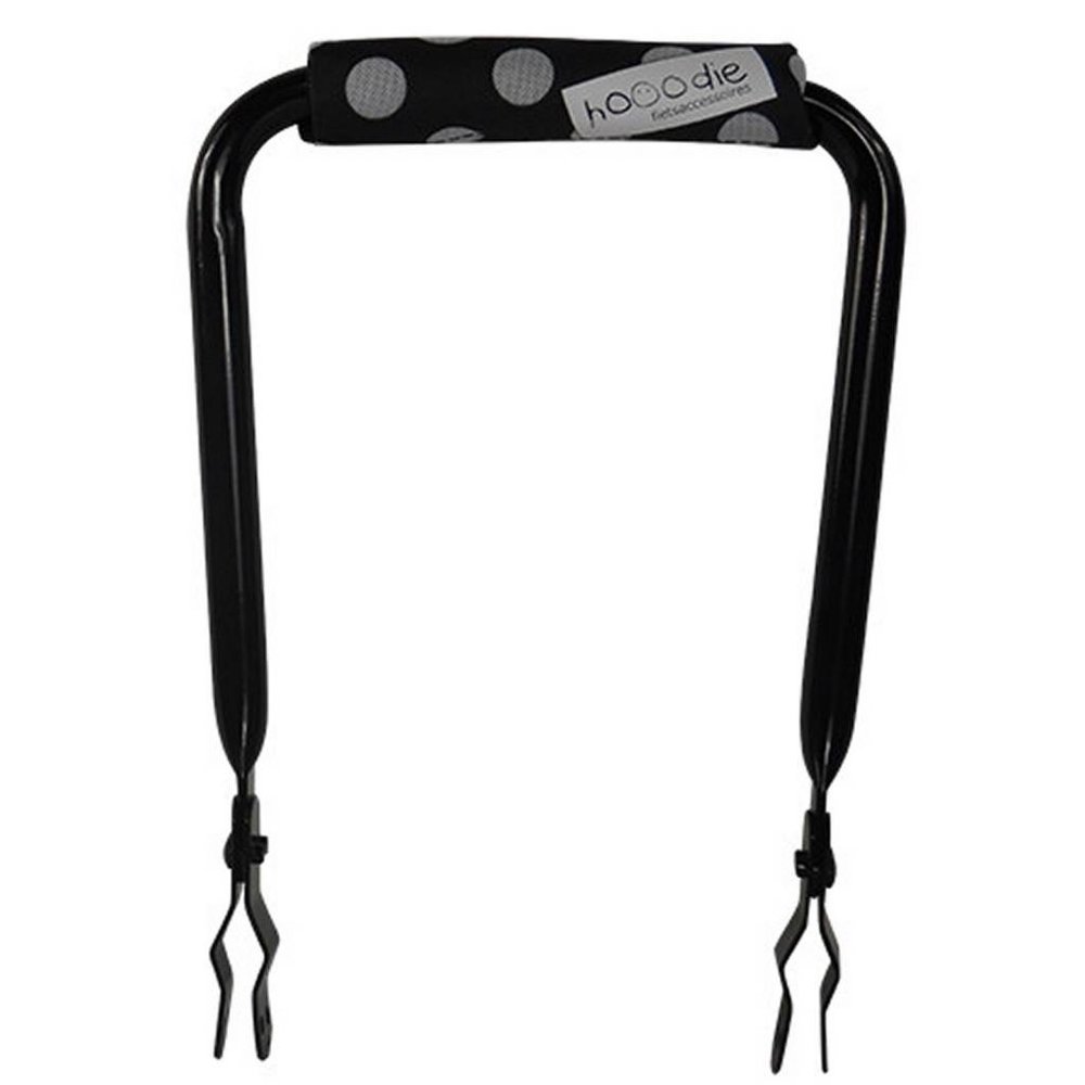 Hooodie Rugsteun Rugleuning  zwart met White Small Dots rugkussentje