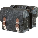 Basil Dubbele Fietstas Boheme charcoal