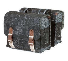 Basil Dubbele Fietstas Boheme charcoal Basil Dubbele Fietstas Boheme charcoal