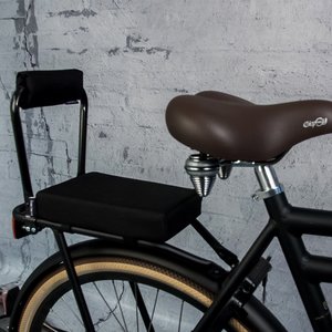 Bagagedragerkussen Fietskussen Zwart - Fiets-stoeltje.nl