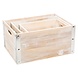 Wicked Fietskrat van stoer hout met stalen hoek profiel Large Wicked Fietskrat van stoer hout met stalen hoek profiel Large