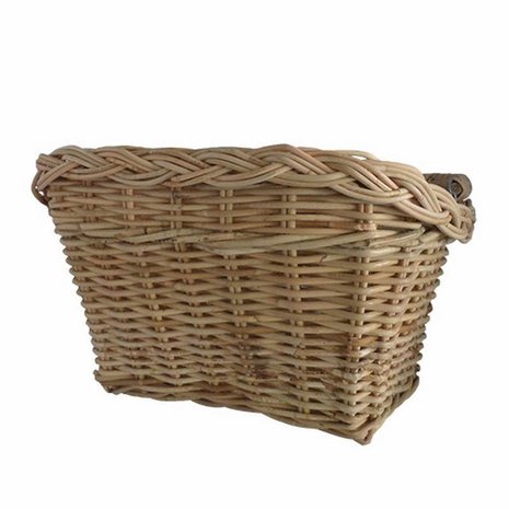 Wicked Rieten Fietsmand Aan Stuur Rechthoek Naturel