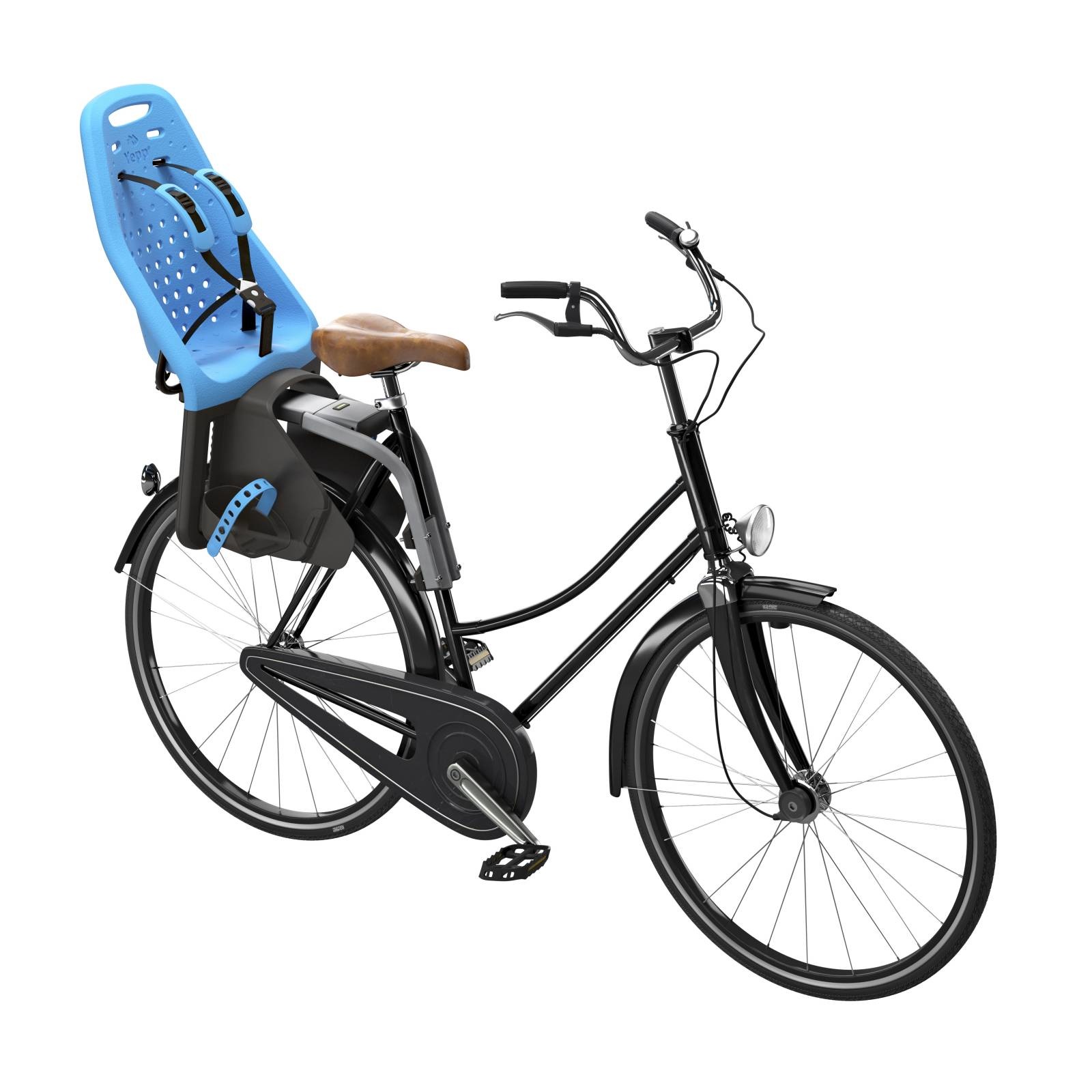 Thule Yepp Original Maxi achterzitje blauw inclusief zadelbevestiging -  Fiets-stoeltje.nl